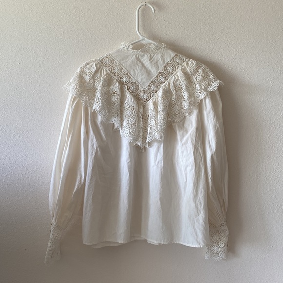 Ulla Johnson Ethel Lace Blouse - Picture 9 of 12